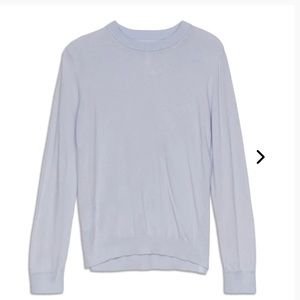 LULULEMON will blend crewneck sweater pastel blue EUC!